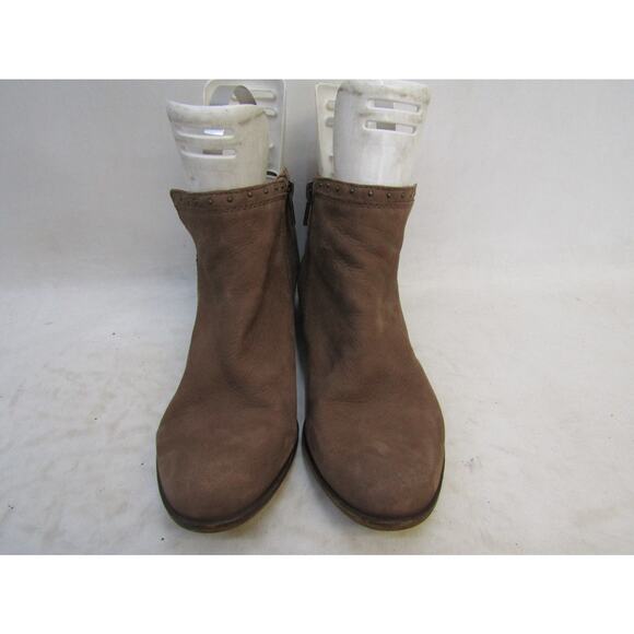Lucky Brand Womens Size 10 M Brown Soft Leather Zip Ankle Fashion Boots Bootie - Picture 4 of 10